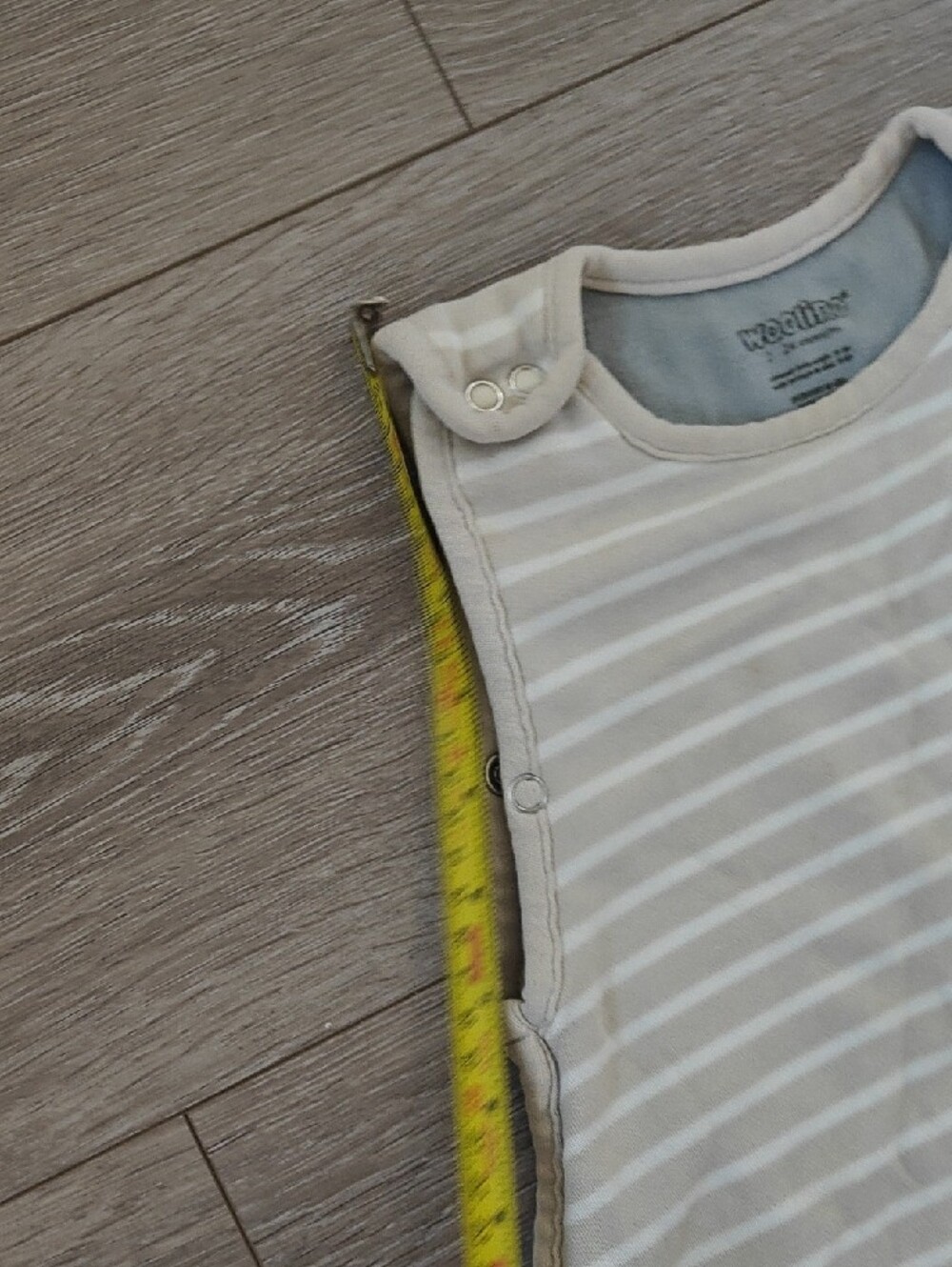 Woolino 24m Beige And White Striped Baby Sleep Sack All Season - Picture 10 of 11